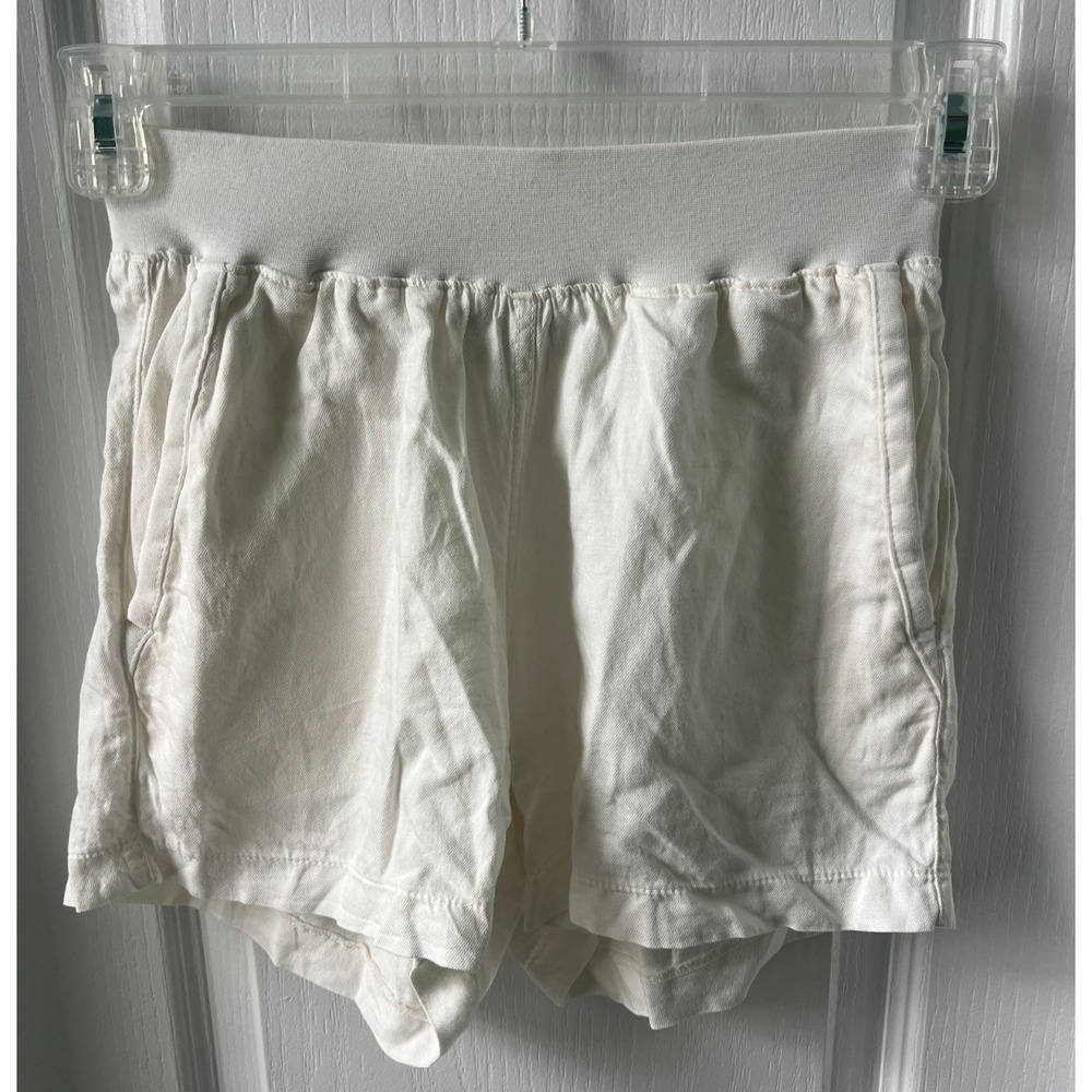 Faherty‎ Womens Shorts White Linen Blend Size XS